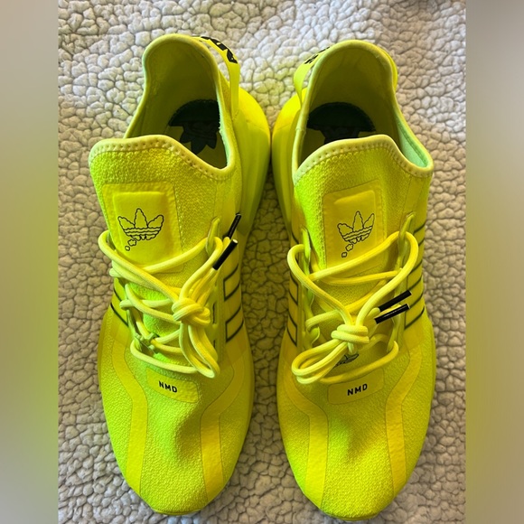 Adidas 2021 NMD R1 V2 J Solar Yellow - Picture 6 of 6